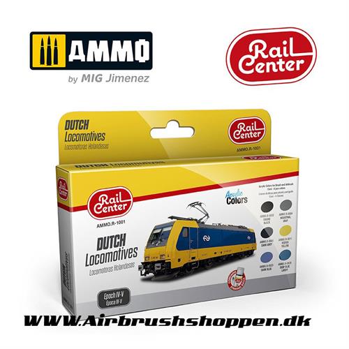  AMMO.R-1001 Dutch Locomotives Epoch IV-V - 6 x 15 ml